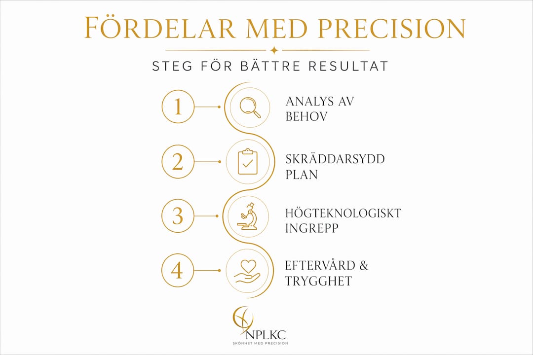 Illustration som visar hur plastikkirurgi kombinerar avancerad teknik med medicinsk noggrannhet