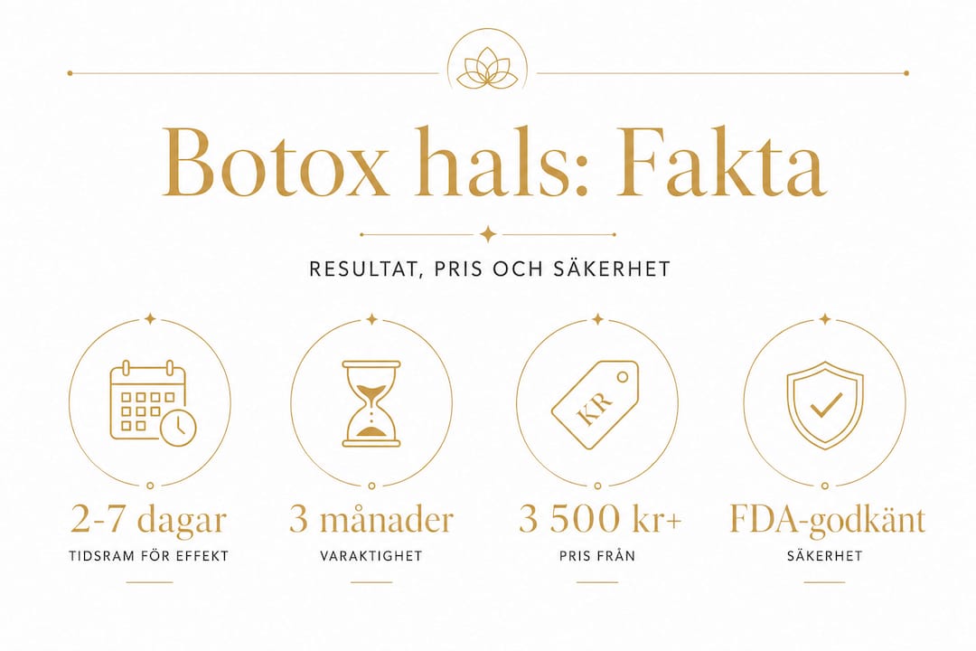 En överskådlig guide till botox för halsen – resultat, hur länge effekten håller, kostnad och säkerhetsaspekter