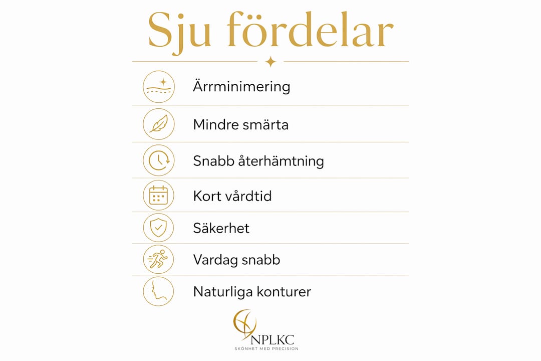 Grafik: Sju anledningar till varför titthålskirurgi är ett smart val