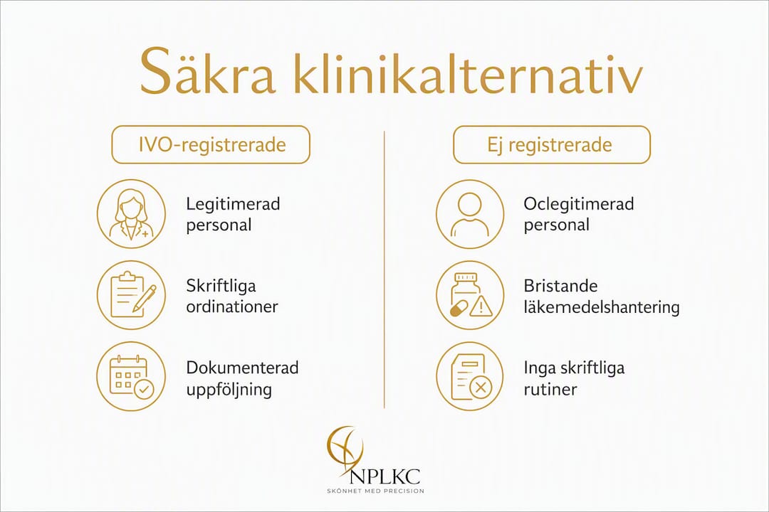 Jämförelse av trygga klinikval i Göteborg – se vår informativa grafik