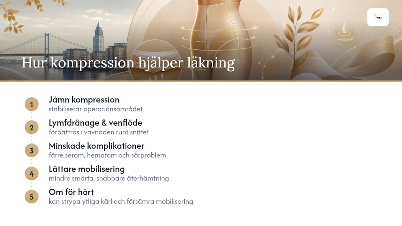 Effekter av kompression och tecken på varning