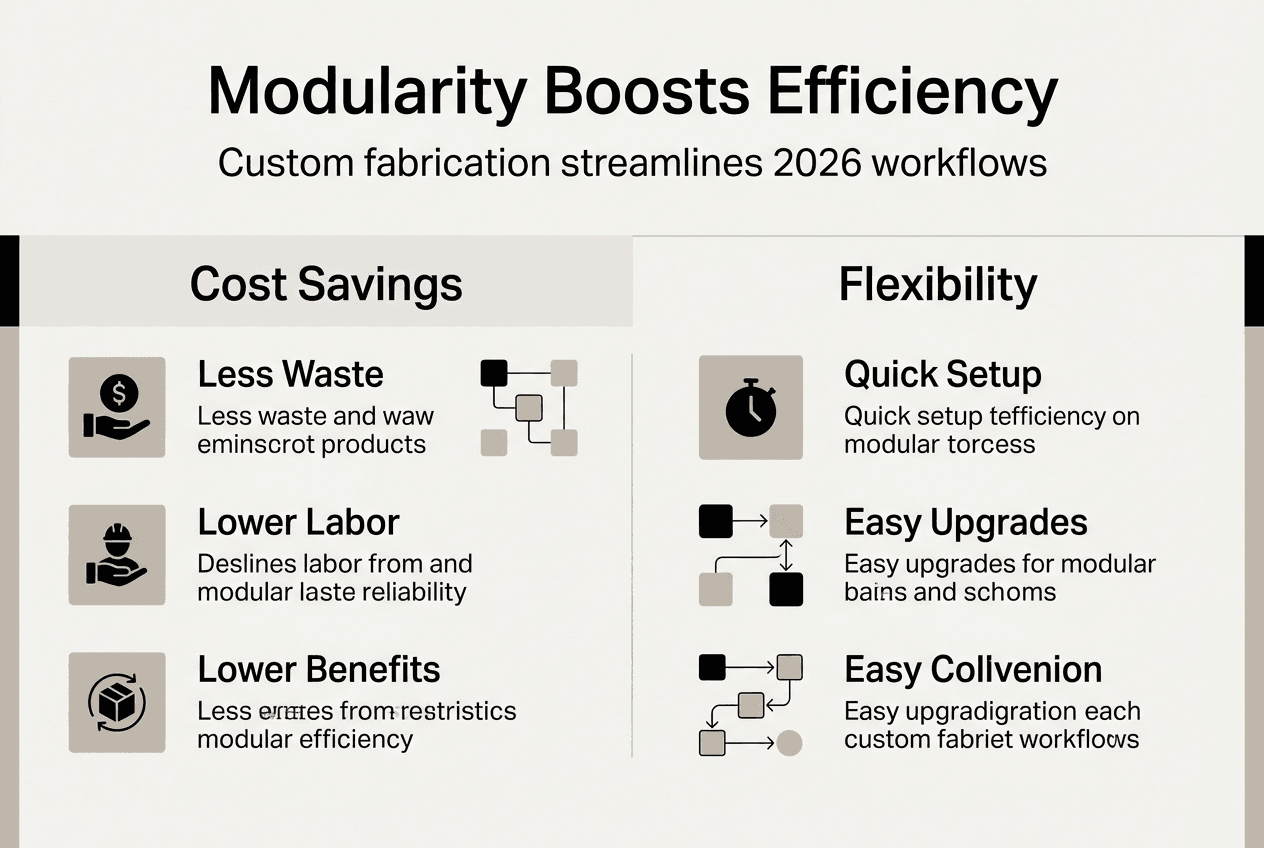 Infographic modularity boosts efficiency key points