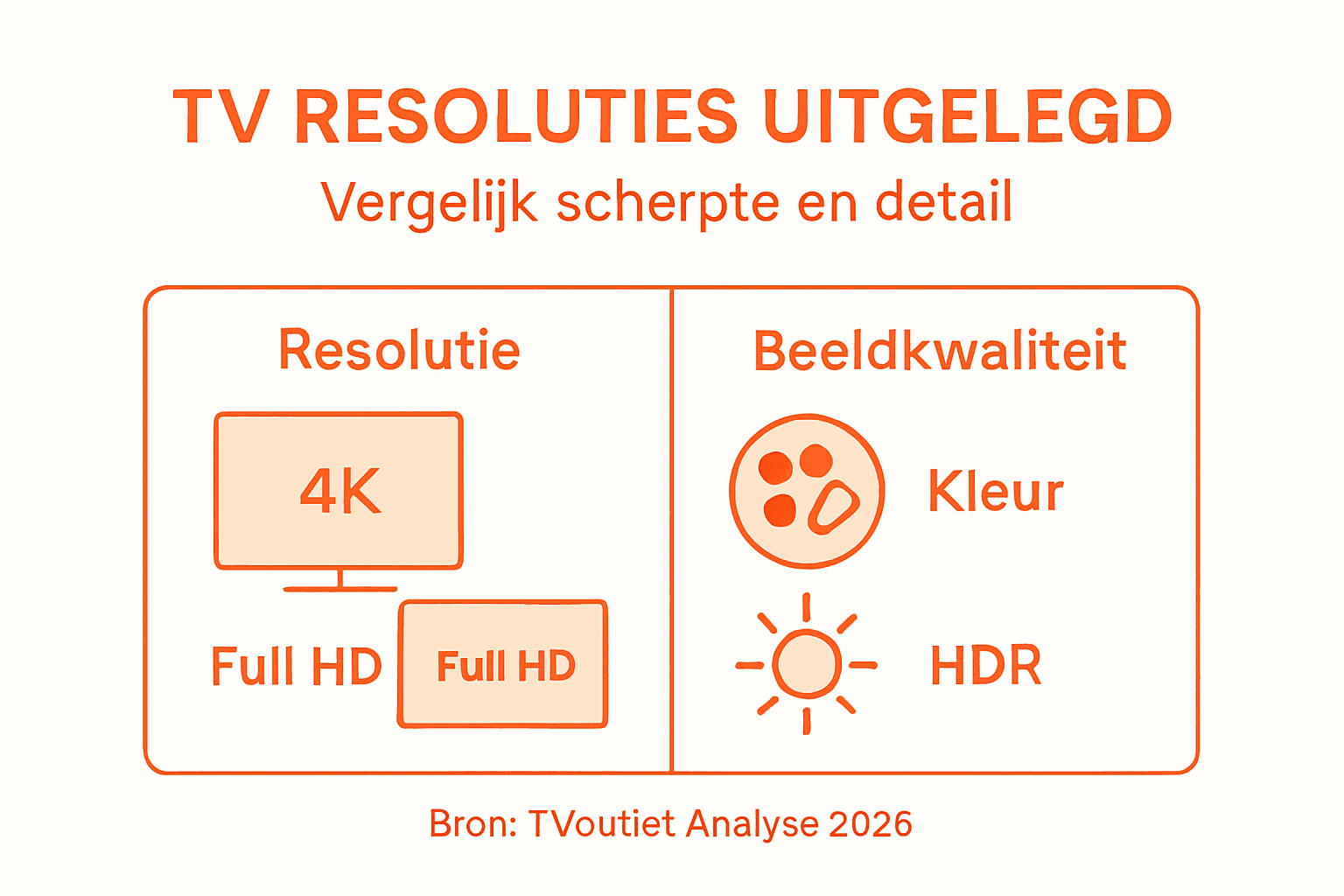 Overzicht: TV-resoluties en beeldkwaliteit in beeld gebracht