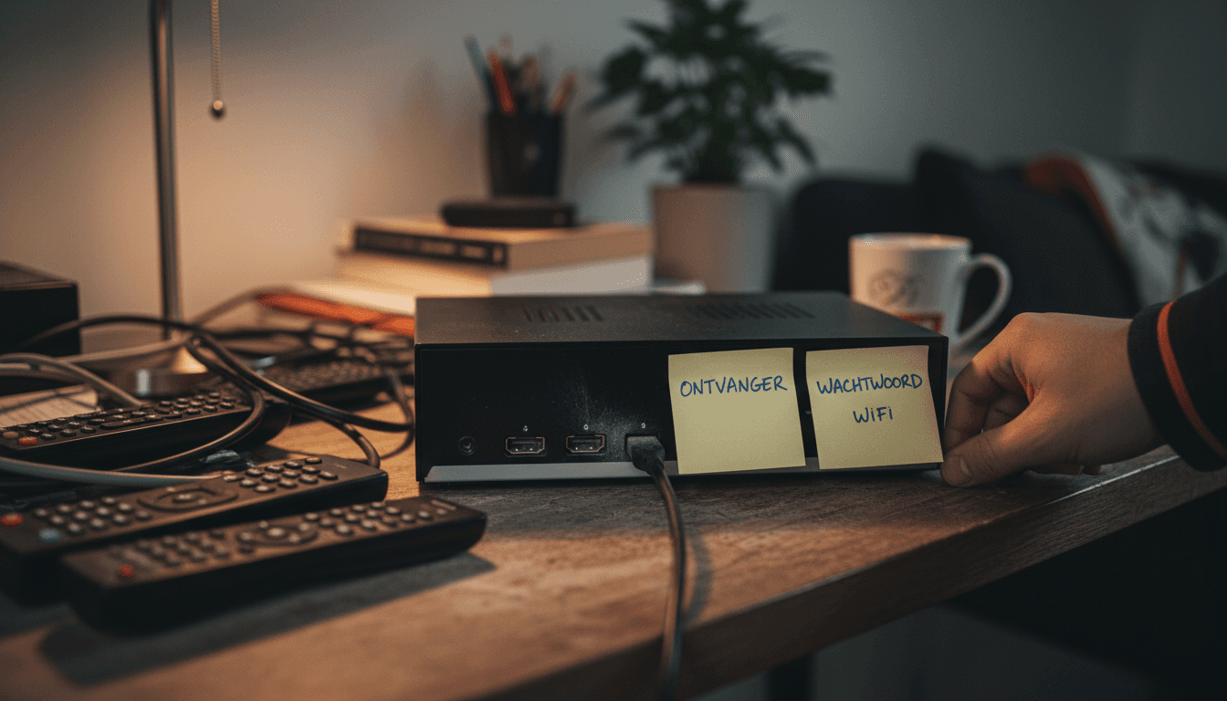 Close-up van de HDMI-aansluitingen op een tv-ontvanger