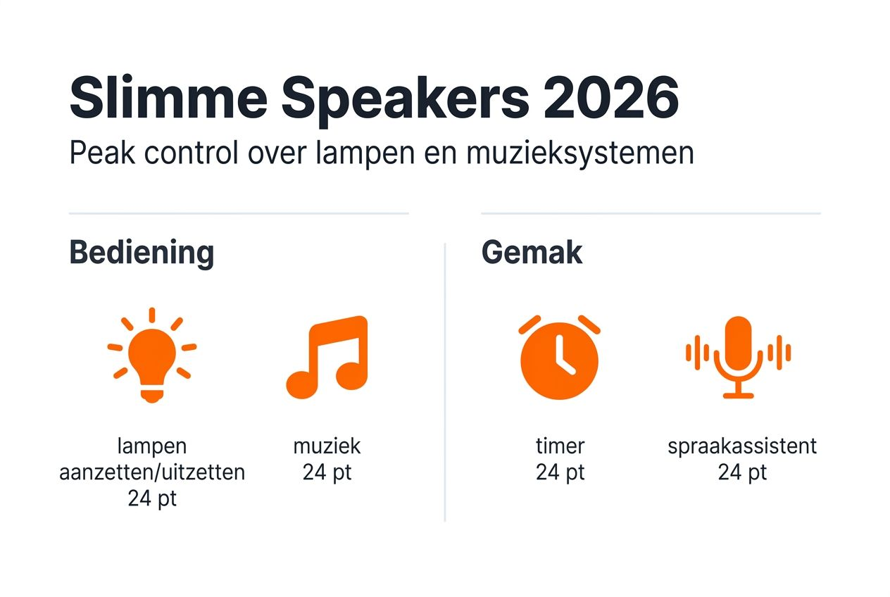 Overzicht van slimme speaker mogelijkheden in 2026