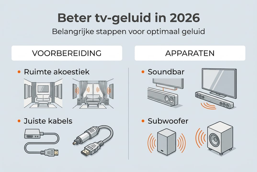 Infographic: zo haal je het beste geluid uit je tv
