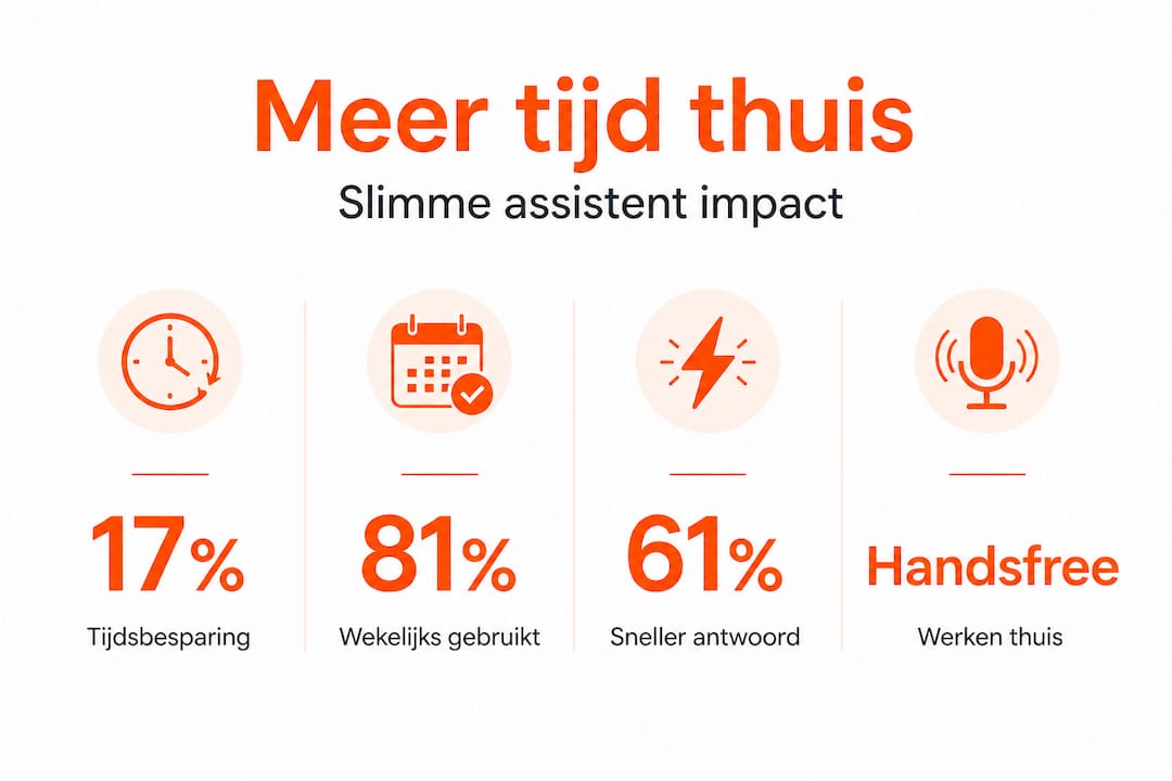 Infographic: Hoe slimme assistenten tijd besparen en het dagelijks leven makkelijker maken