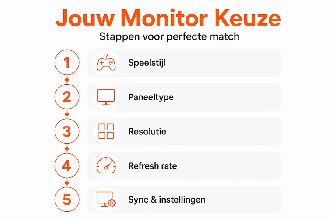 Infographic: zo kies je de juiste gaming monitor in een paar stappen