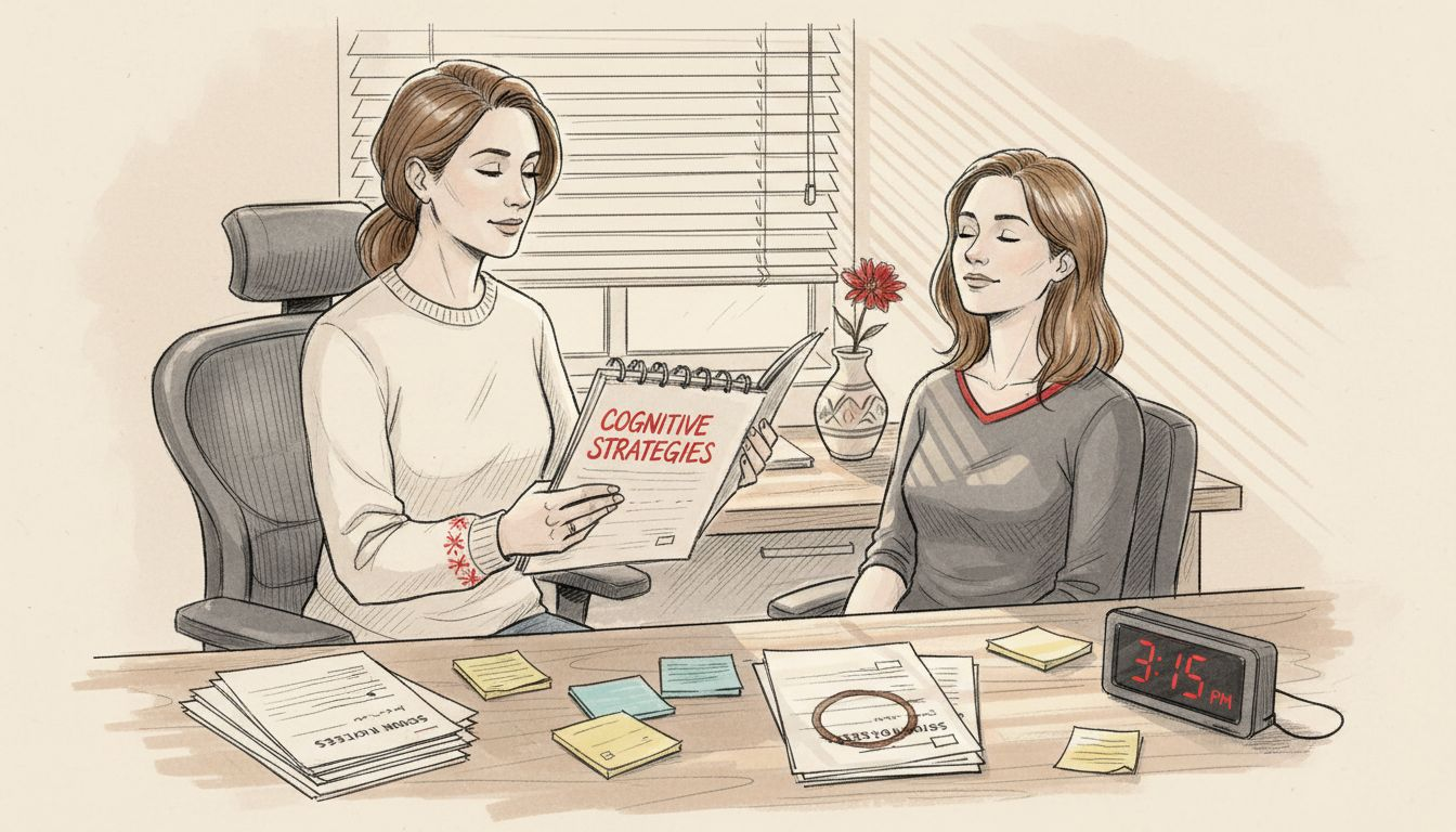 Therapist demonstrates practical cognitive therapy techniques