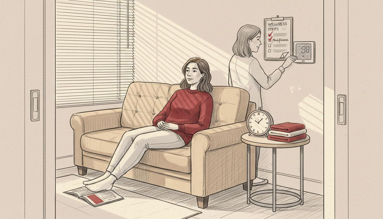 Client reclines in ideal hypnosis environment