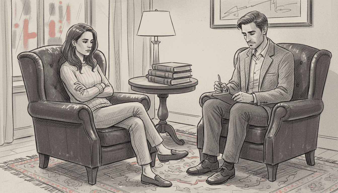 Client reflecting in hypnoanalysis trauma session