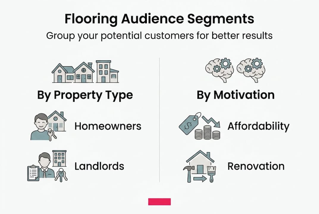 Infographic on key flooring audience segments