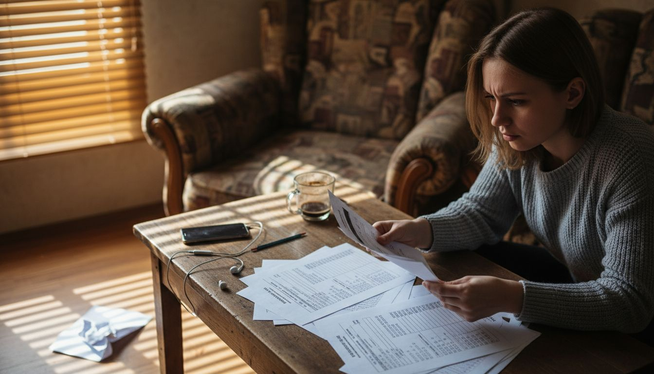 Женщина в комнате решает, какой тест на определение личности пройти.