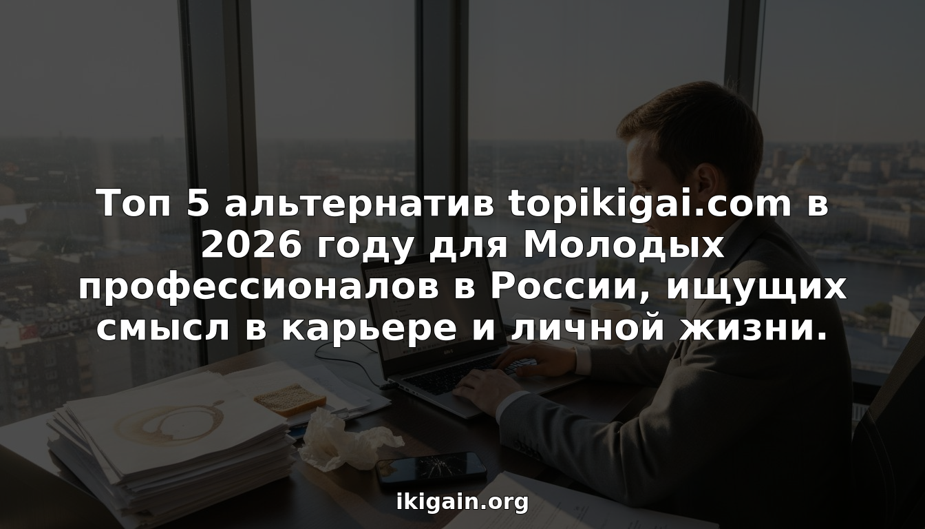 Топ 5 альтернатив topikigai.com в 2026 году для Молодых профессионалов в России, ищущих смысл в карьере и личной жизни.