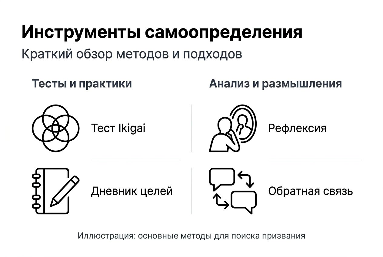 Инфографика: как разобраться в себе — полезные инструменты и подходы