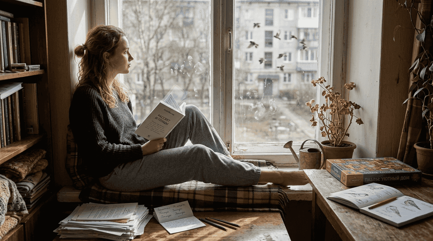 Женщина задумалась о том, что для неё действительно важно в жизни.