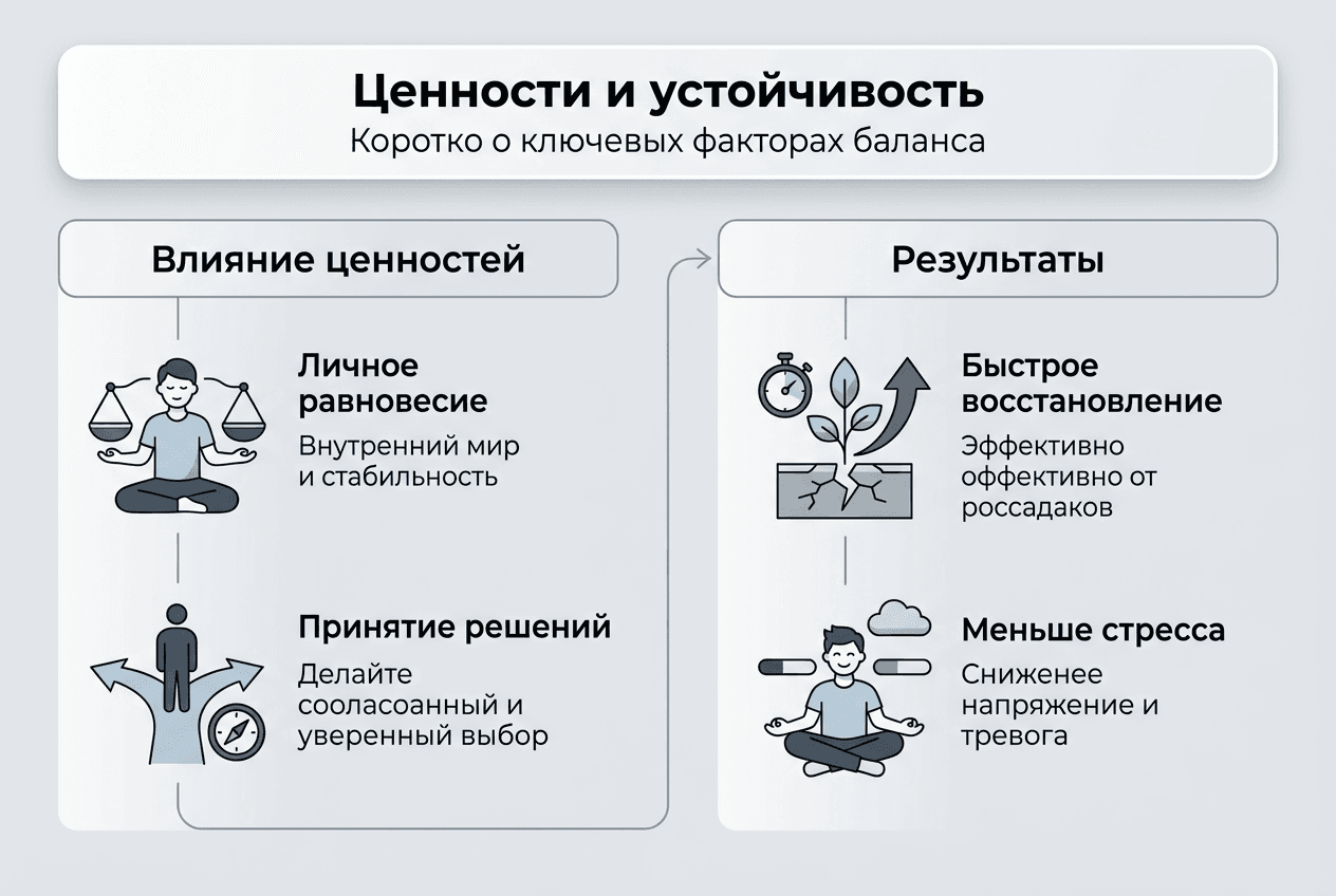 Инфографика: как ценности становятся основой устойчивого развития