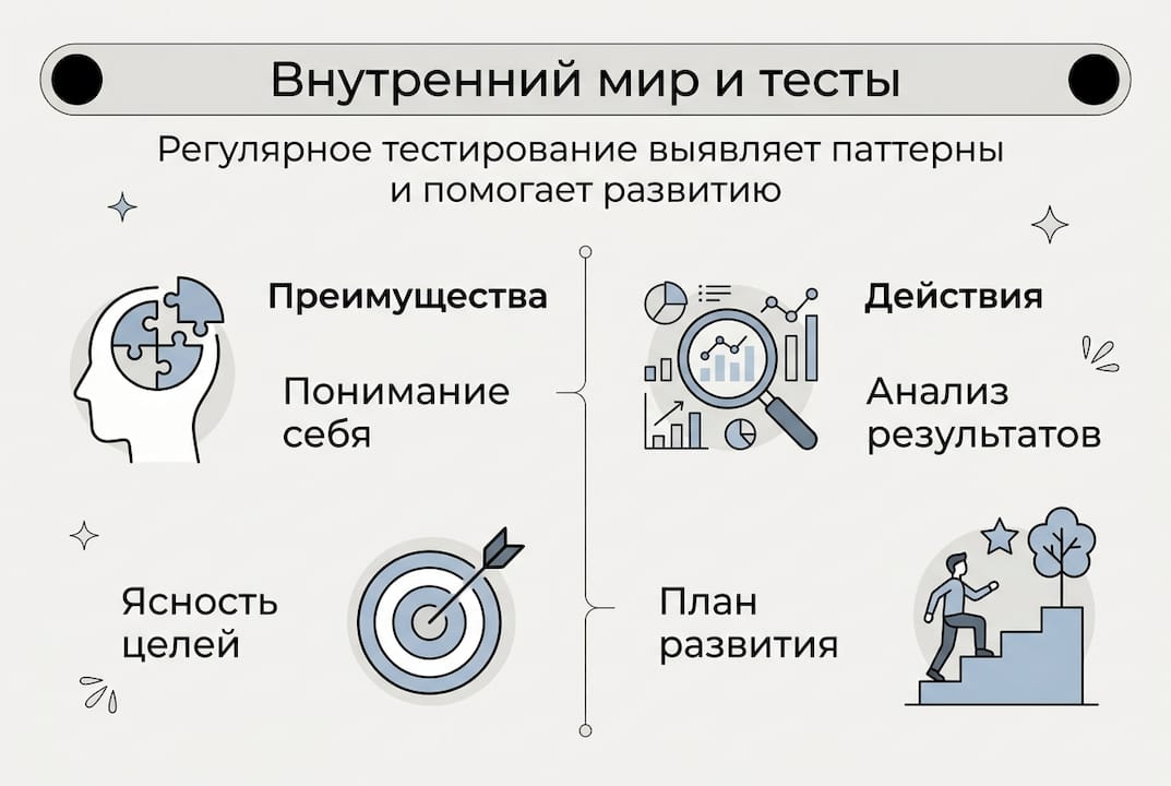 Инфографика: карта внутреннего мира и пути к самопознанию