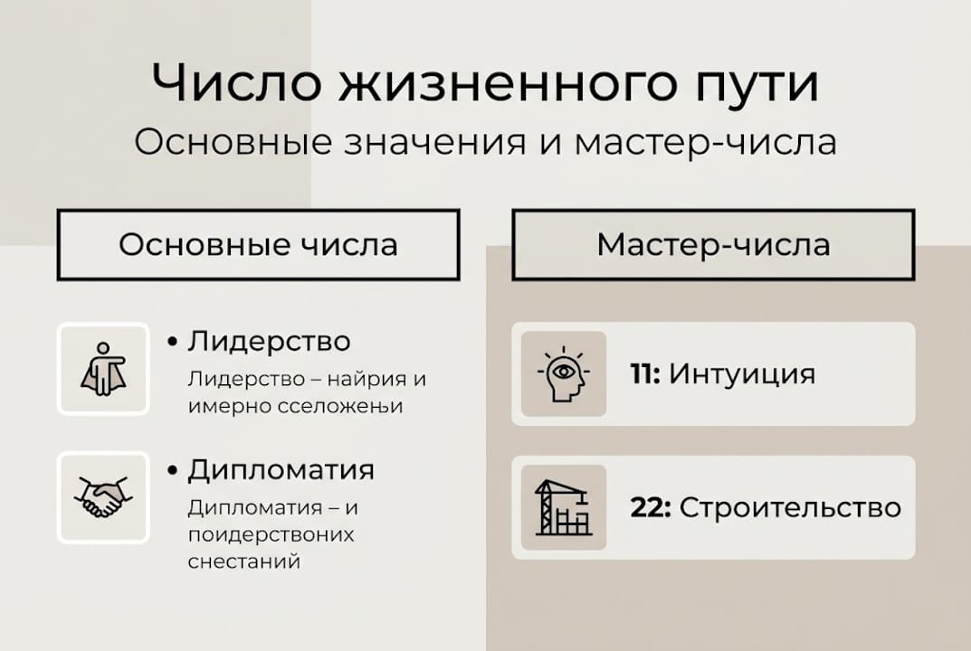 Инфографика: главные числа и числа-мастера