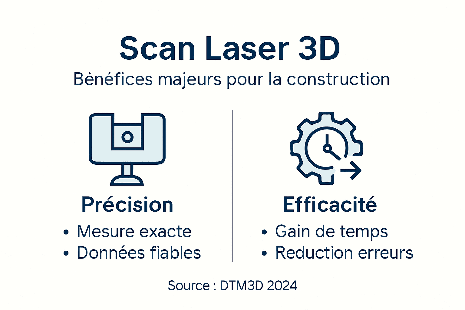 DTM3D - Avantages du Scan Laser 3D pour la Construction - 1769693720337 infographie illustrant avantages scan laser Infographie avantages du scan laser 3D pour les professionnels du bâtiment - DTM3D