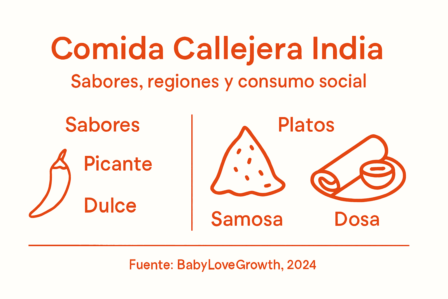 Descubre en esta infografía los sabores característicos y los platos más representativos de la gastronomía india.