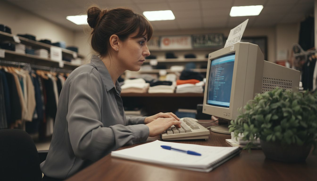 Mujer gestionando y mejorando la presencia de su tienda en Google Business