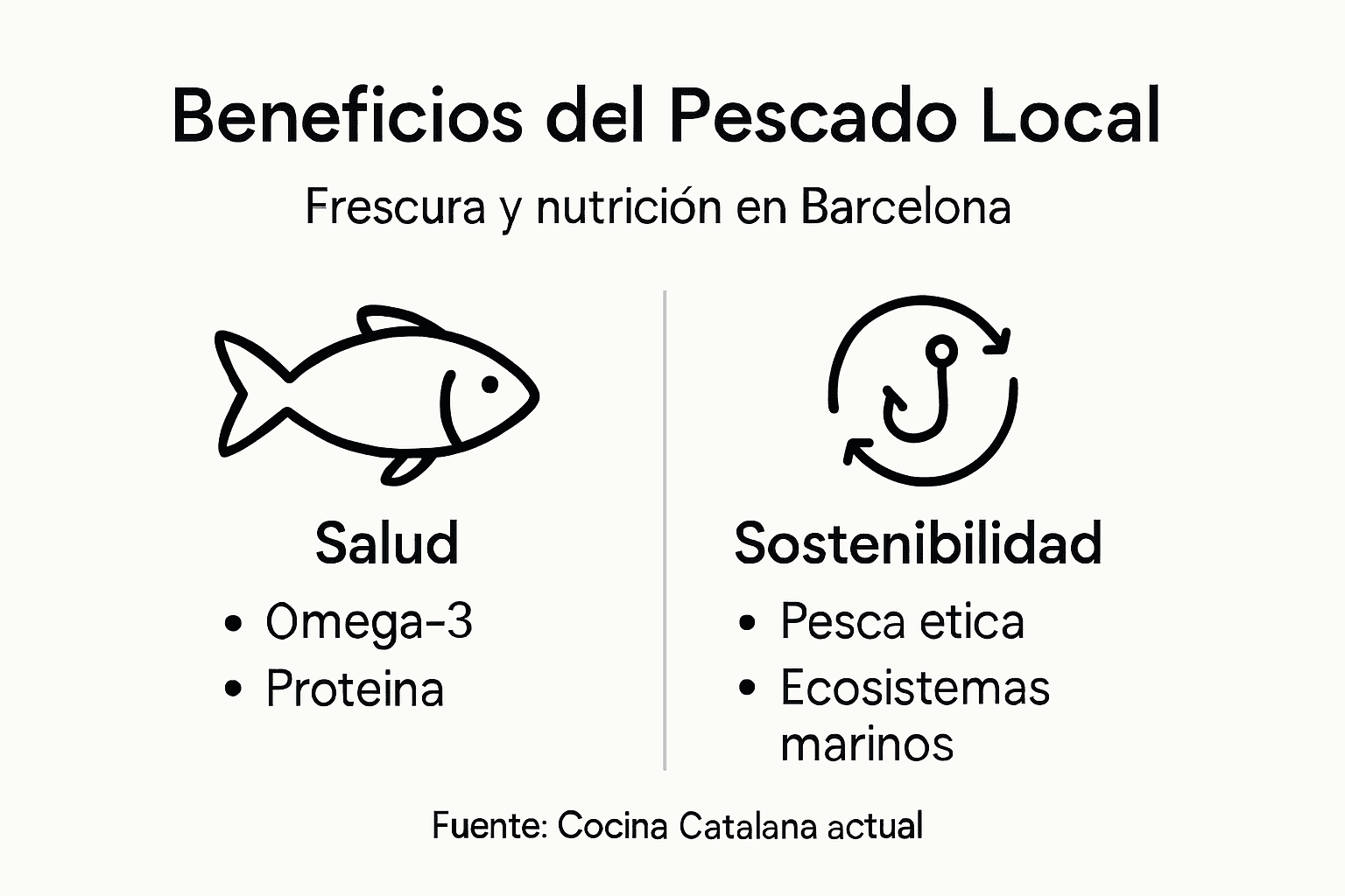 Infografía: Ventajas de consumir pescado fresco de nuestra zona