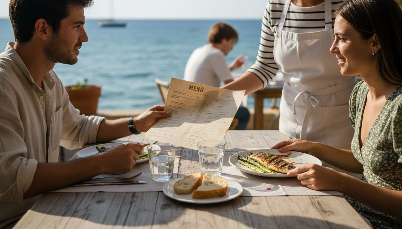 Comensales disfrutando de los sabores únicos del menú estacional en el restaurante.