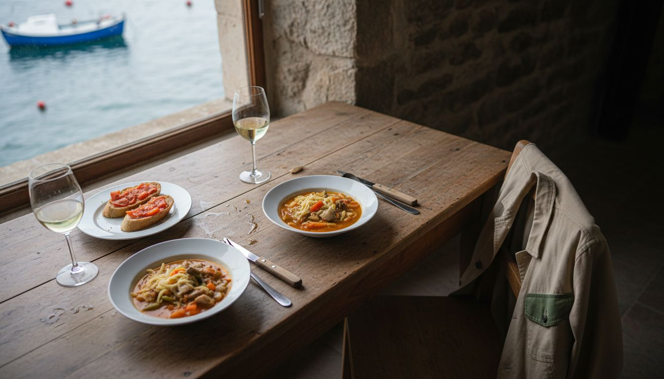 Mesa repleta de especialidades tradicionales catalanas