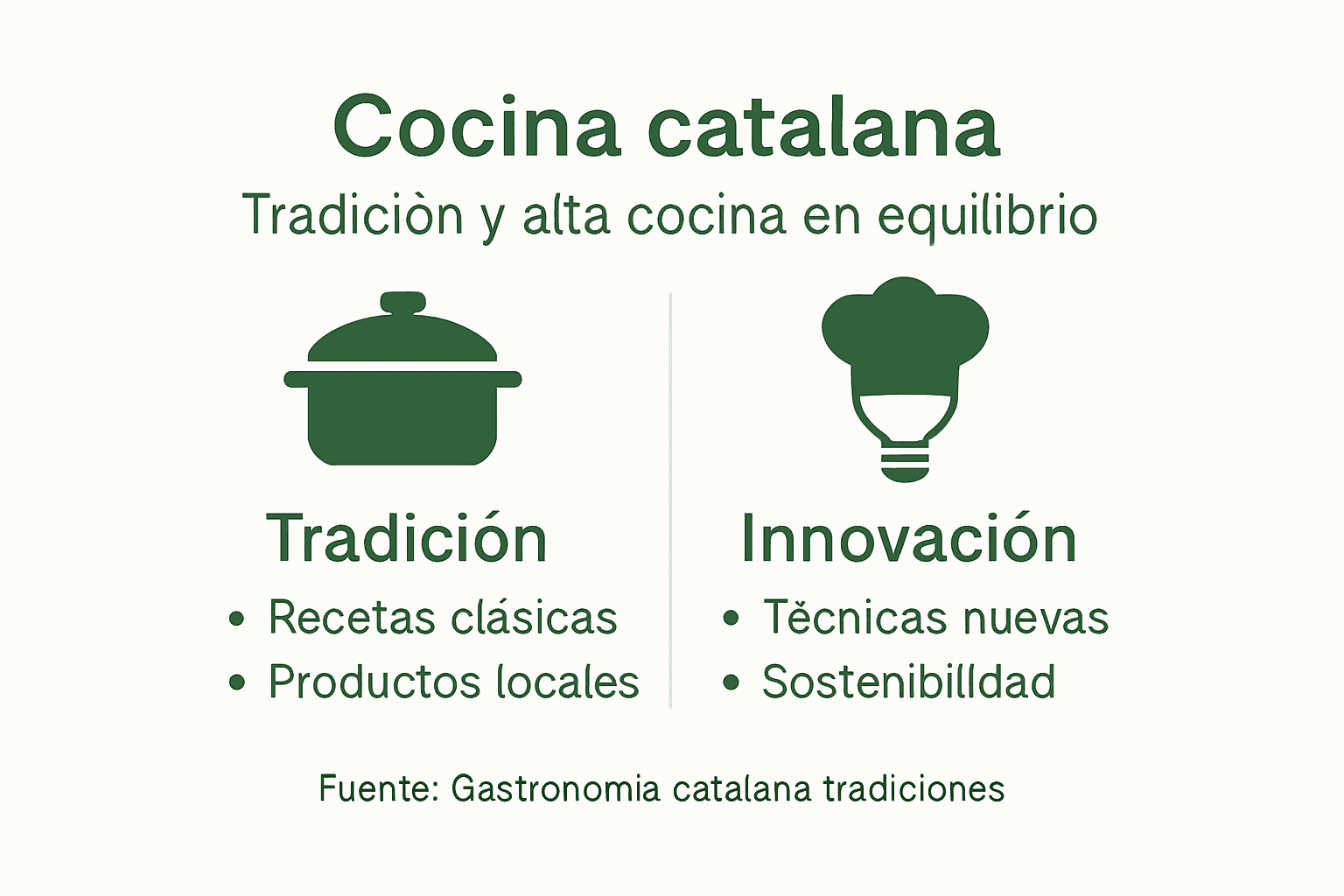 Infografía: la fusión entre la tradición y la innovación en Cataluña