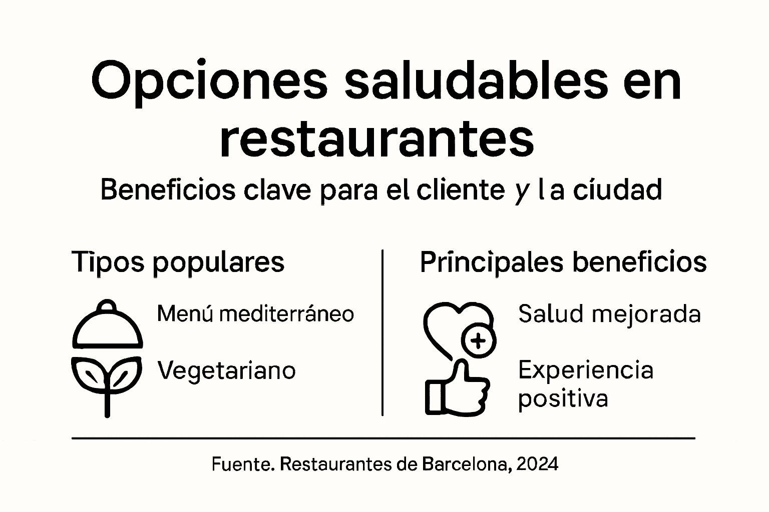 Infografía: ventajas de elegir un menú saludable