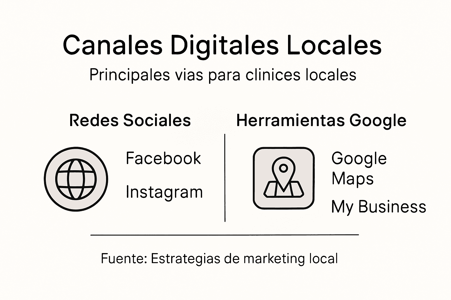 Descubre en esta infografía cuáles son los principales canales para impulsar el marketing digital en tu zona.