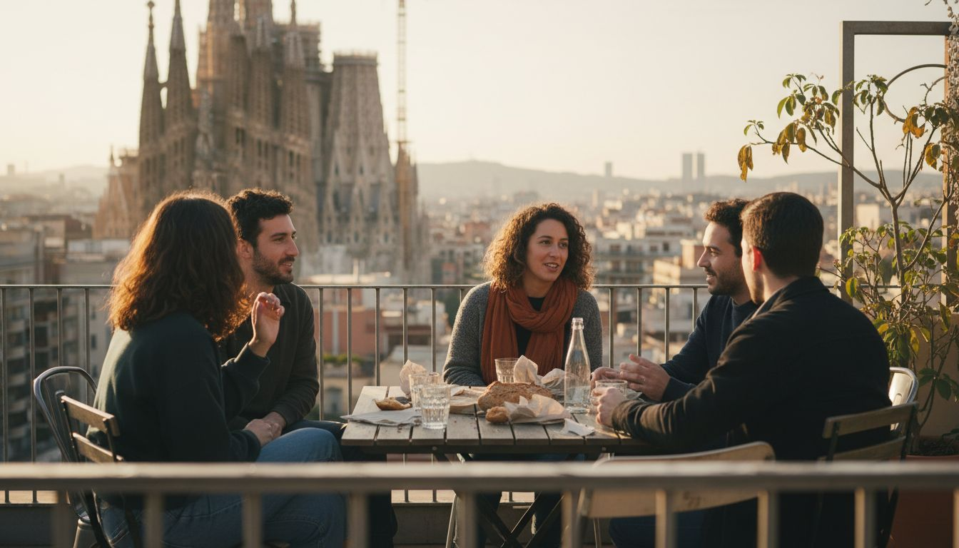 Terraza con vistas a la Sagrada Familia ya reservada