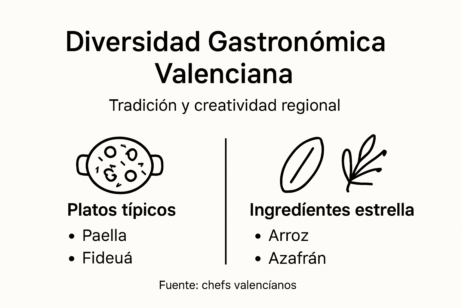 Descubre la riqueza culinaria de Valencia con este infográfico sobre la variedad de sabores y platos que ofrece nuestra tierra.
