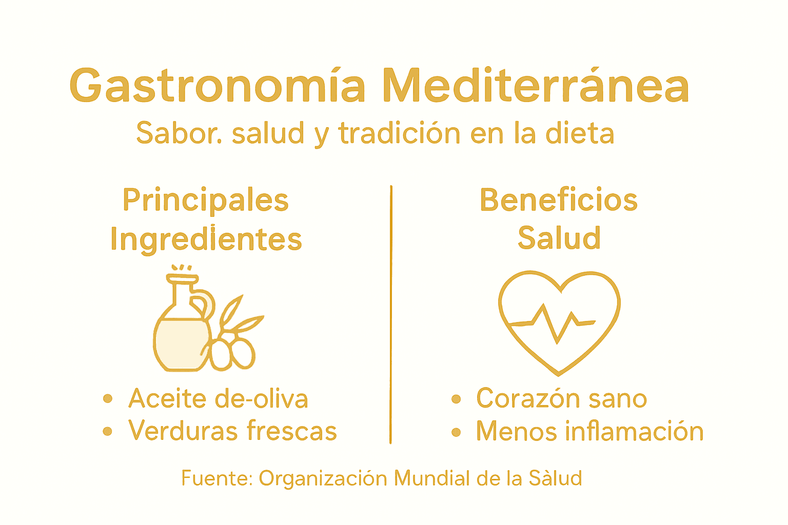 Infografía: claves de la dieta mediterránea y sus principales ventajas para la salud
