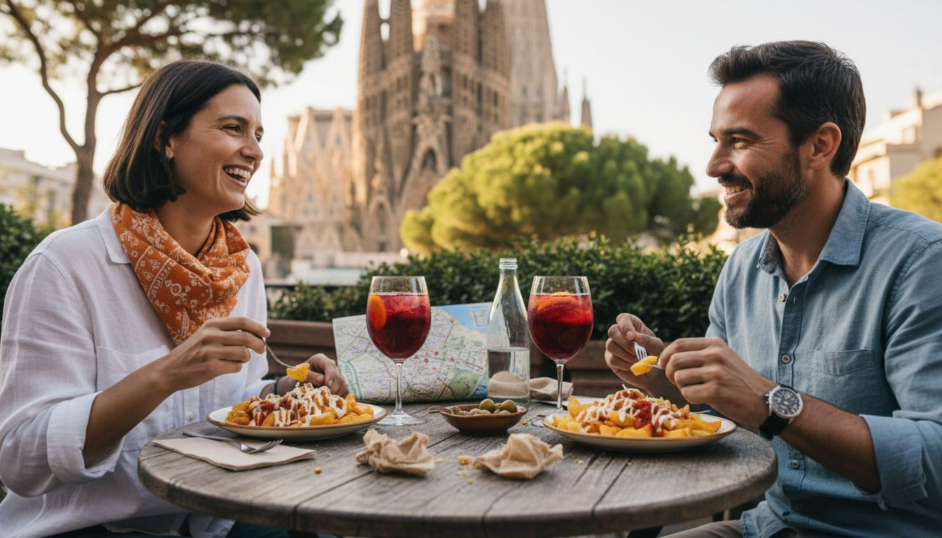 Cenar en una terraza con vistas a la Sagrada Familia