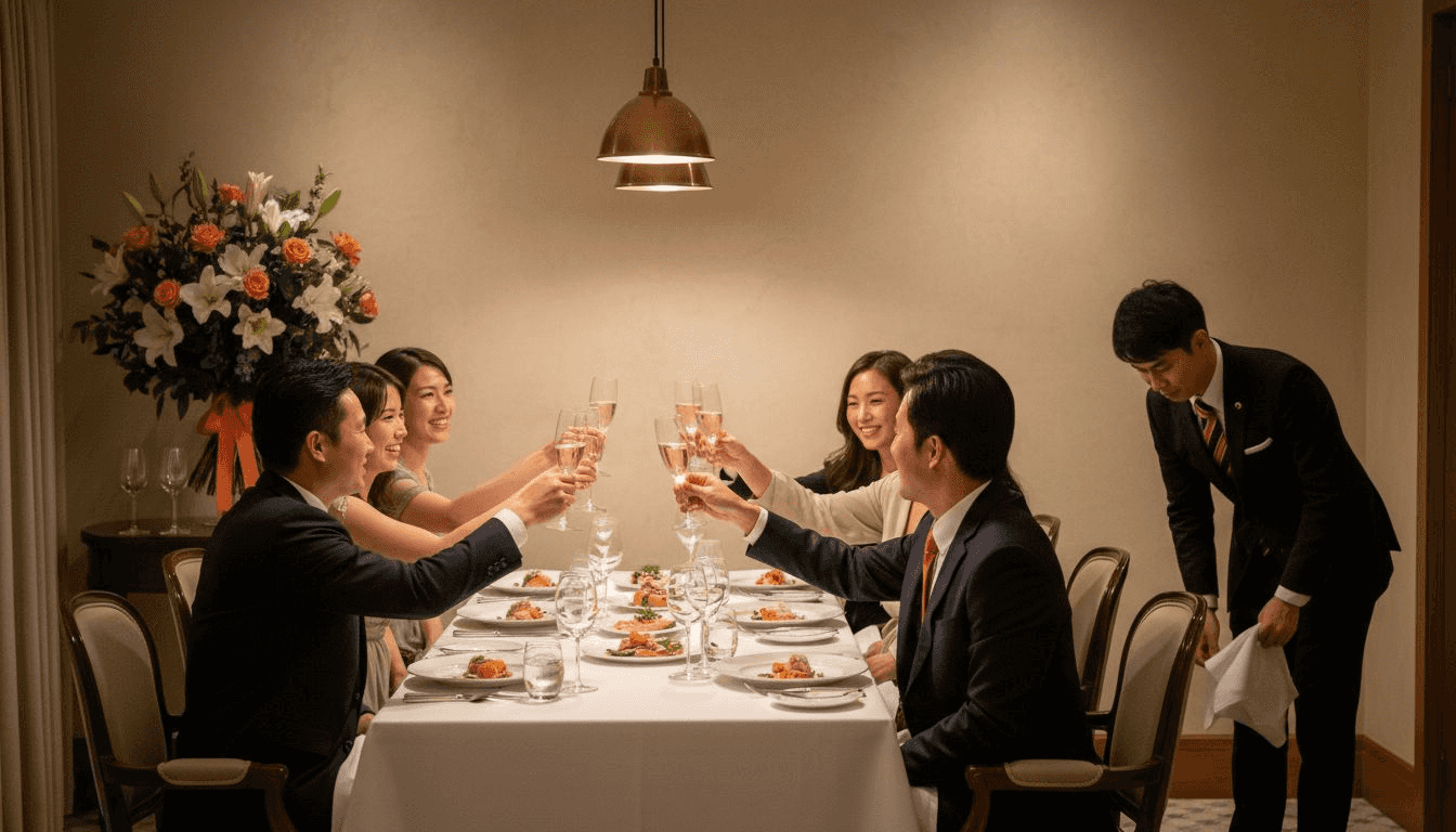 Celebración de boda en un ambiente exclusivo y privado dentro de un restaurante