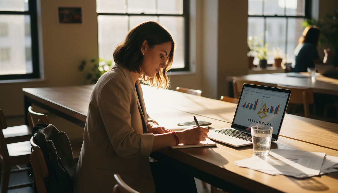 Experto en marketing recopilando comentarios de clientes