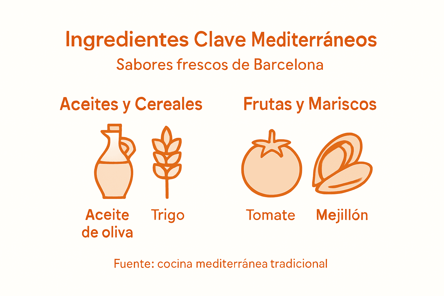 Descubre los ingredientes esenciales de la dieta mediterránea en esta infografía