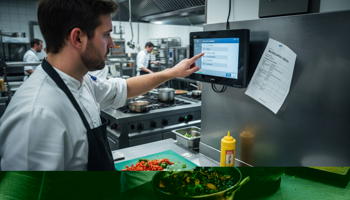 El chef está elaborando chutneys tanto cocidos como frescos, cuidando cada detalle para realzar los sabores.