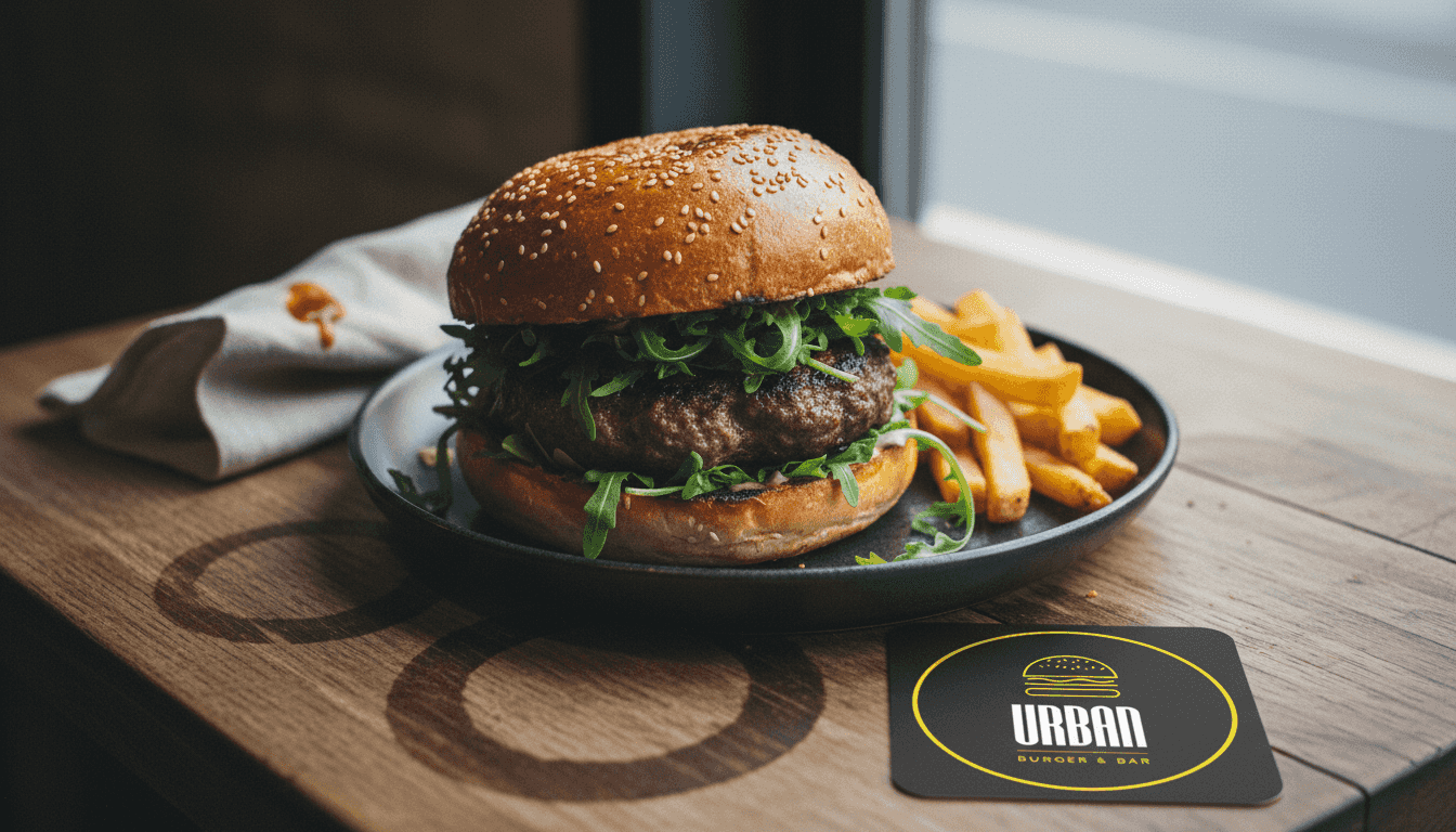Hamburguesa de autor elaborada con ingredientes frescos y auténticos