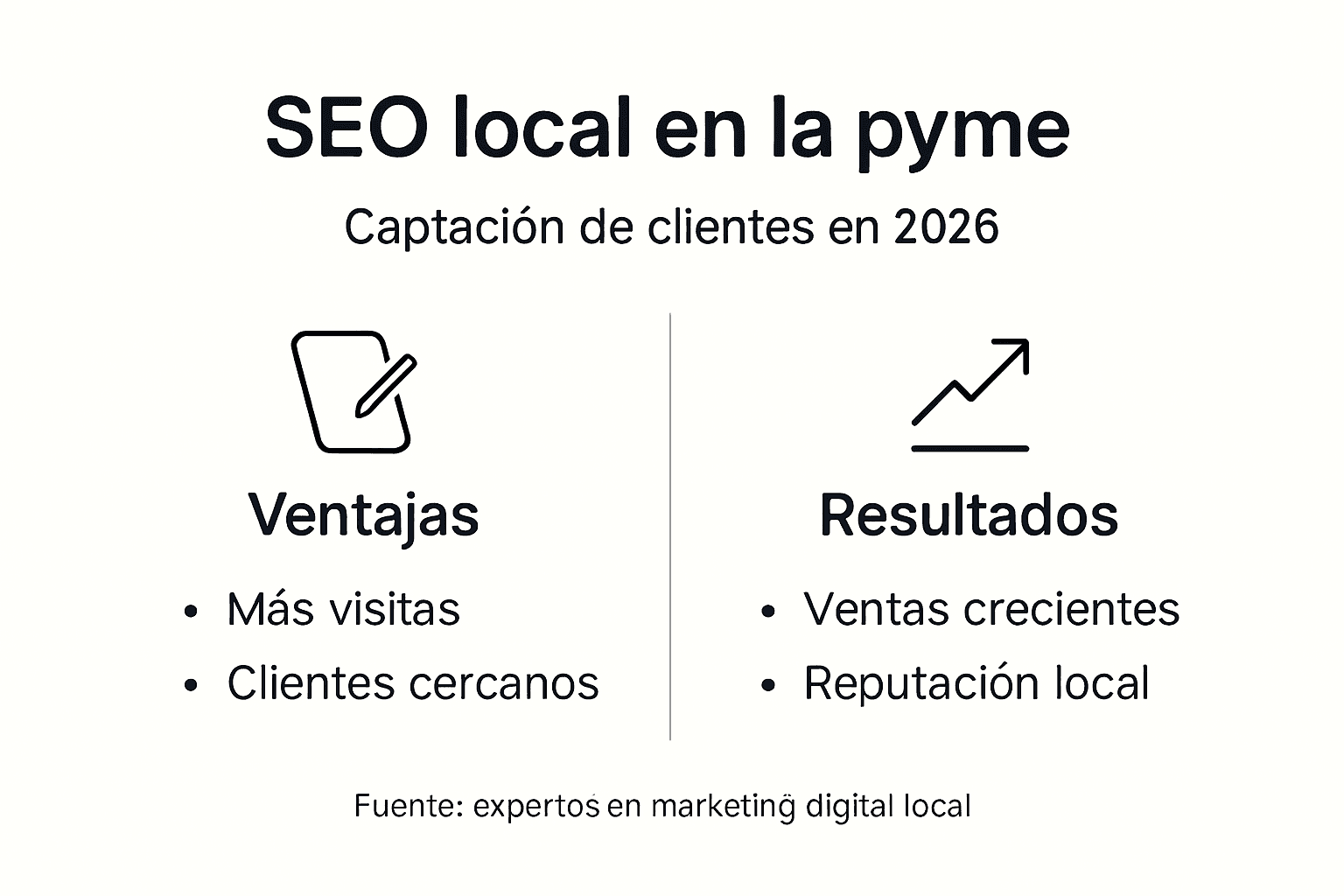 Infografía sobre las ventajas de aplicar SEO local