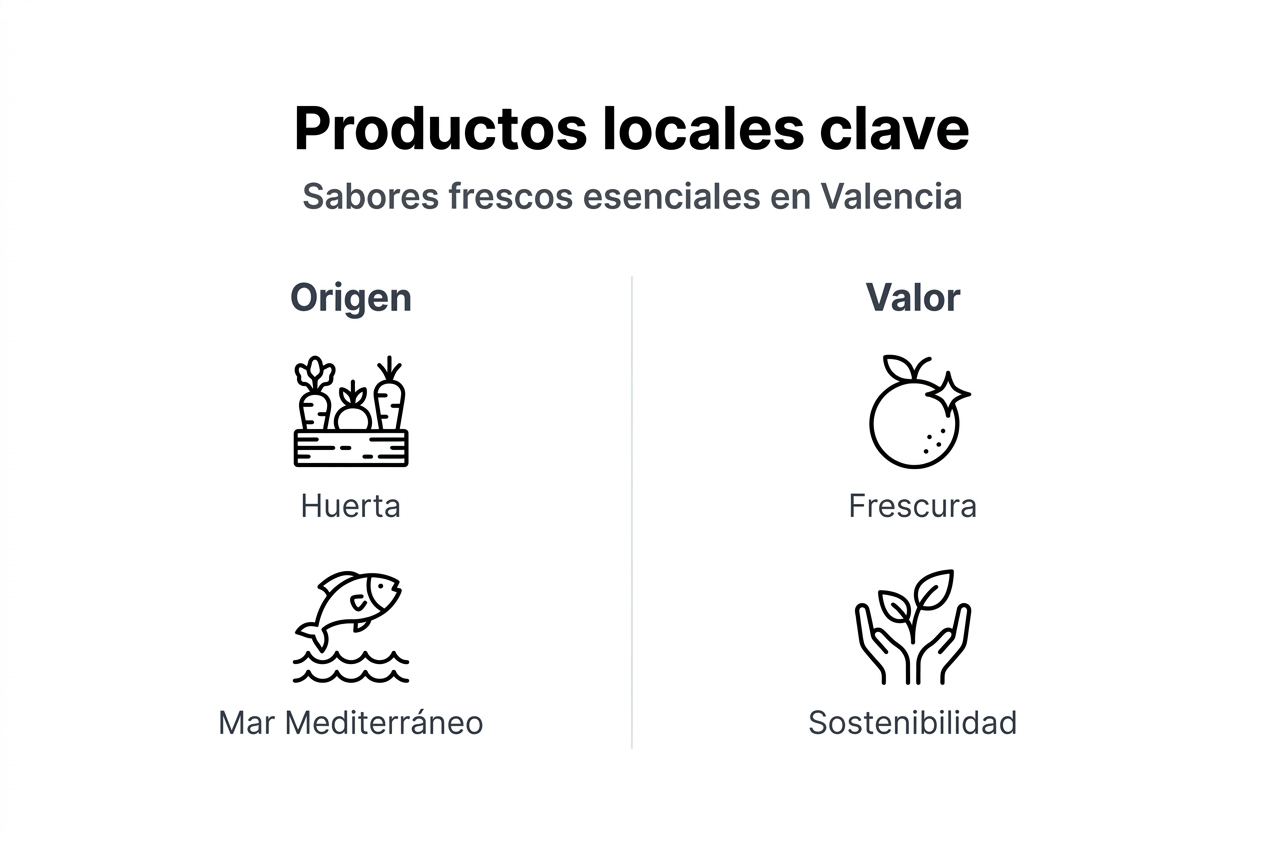 Infografía sobre el valor de los productos autóctonos de la Comunidad Valenciana