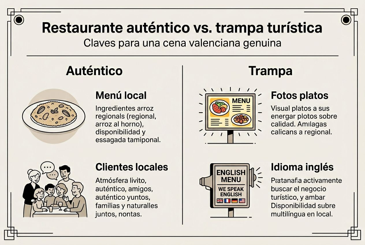 Infografía: ¿Cómo distinguir entre un restaurante auténtico y una trampa para turistas?