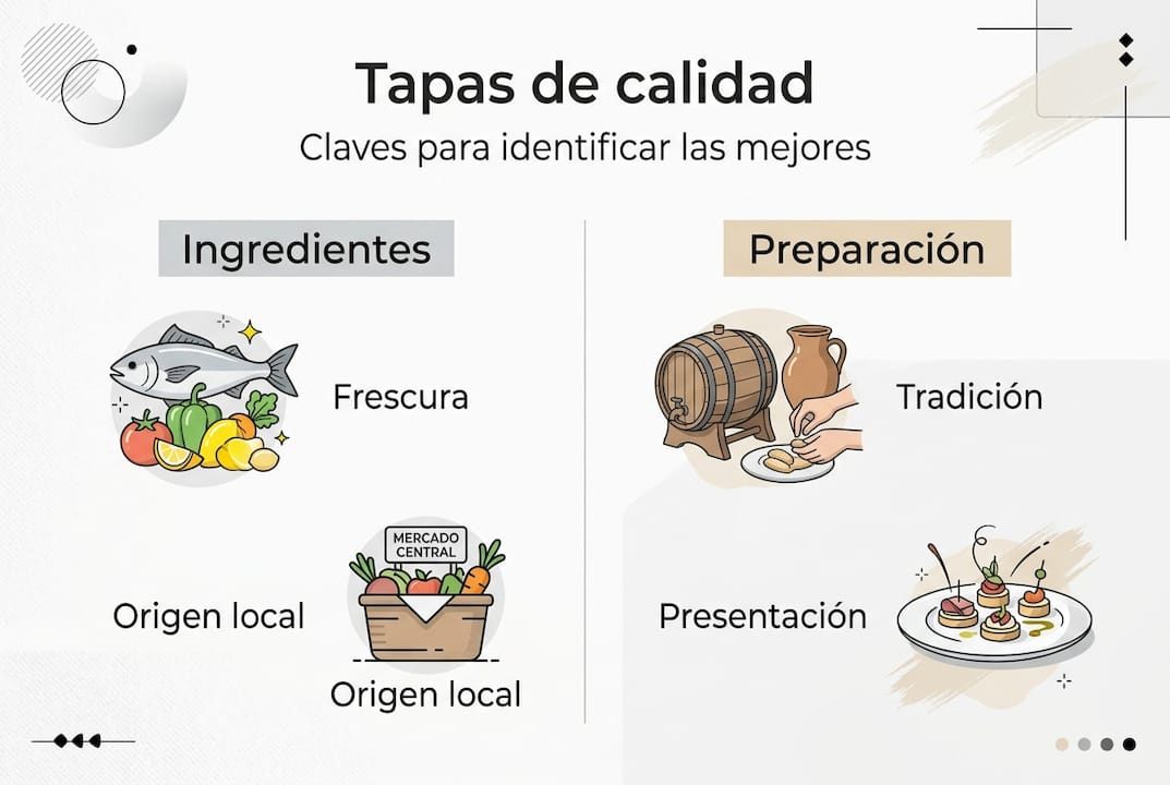 Infografía: cómo identificar unas buenas tapas en Valencia