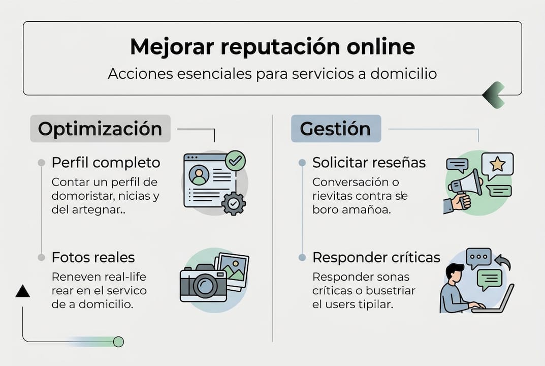 Infografía: pasos esenciales para gestionar la reputación online de tu empresa