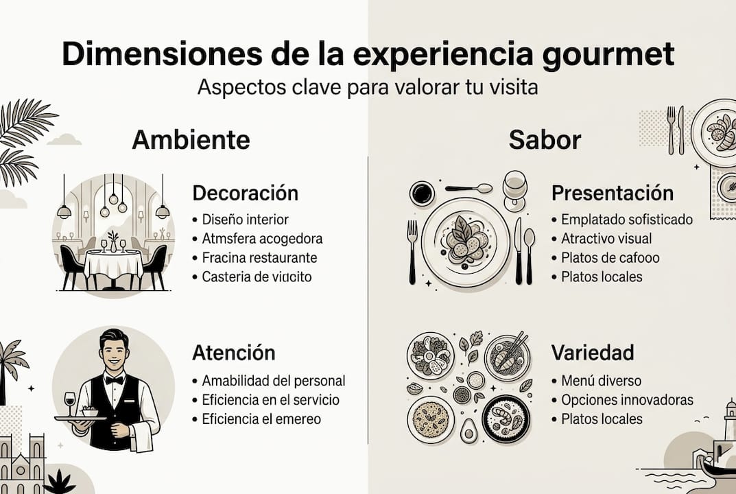 Infografía sobre cómo se valora la alta gastronomía en Valencia