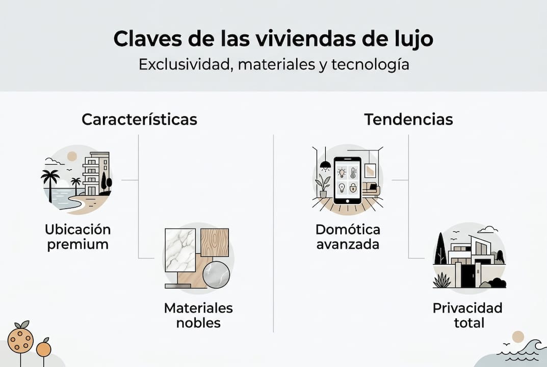 Infografía: aspectos imprescindibles para elegir una vivienda de lujo en Valencia