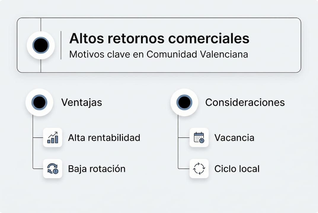 Infografía: ¿Cuáles son los beneficios y los posibles riesgos de invertir en propiedades comerciales?