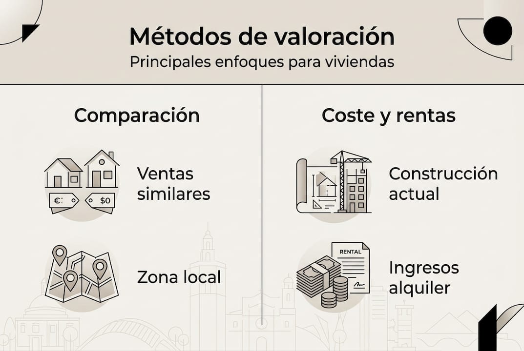 Infografía: formas de calcular el valor de una vivienda